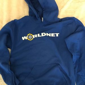 Blue Hooded Sweatshirt